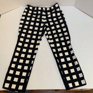 Kate Spade NY Womens size medium 8-10 Black and White Ankle Pants